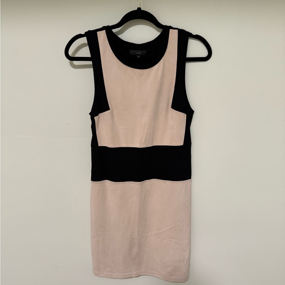 Sanctuary Black and Cream Dress